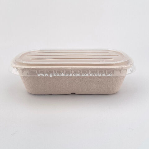 Bagasse Rectangular Food Container (Food Tray Range 4)