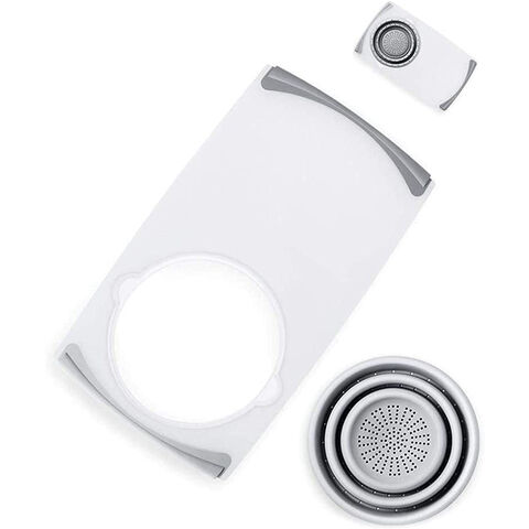 Tabla de Cortar Universal Innovadora Multifuncional para Cocina con Barra Antigoteo - Tabla de Cortar Profesional para B2B