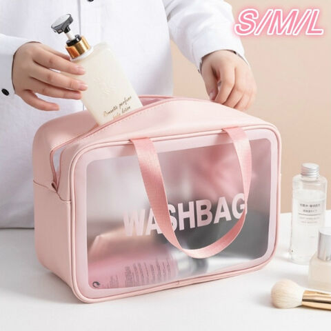 Travel Storage Makeup Bag Women PVC Cosmetic Portable Bag Transparent Make Up Case