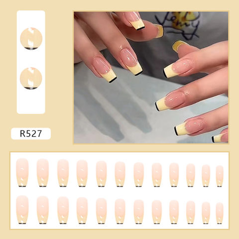 24 Pcs Ongles En Forme D'amande À Texture Givrée En Relief 3d