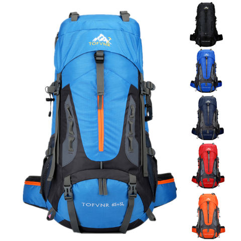 65l 75l Men's Outdoor Backpack Climbing Travel Rucksack Sports Camping  Hiking Backpack School Bag Pack For Male Female Women