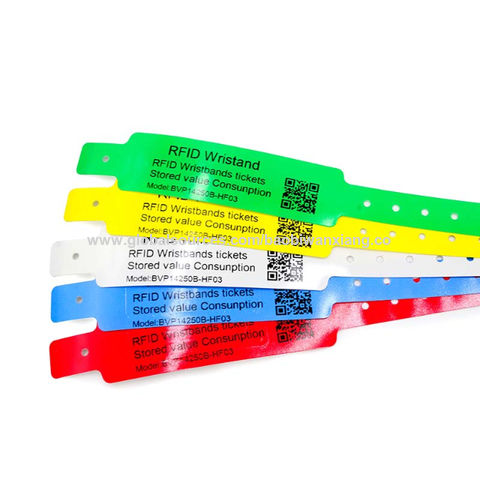 Event Rfid Printable Thermal Wristband Bvp14250b-hf03 Chip Event Rfid Printable Thermal Wristband Bvp14250b-hf03 Chip
