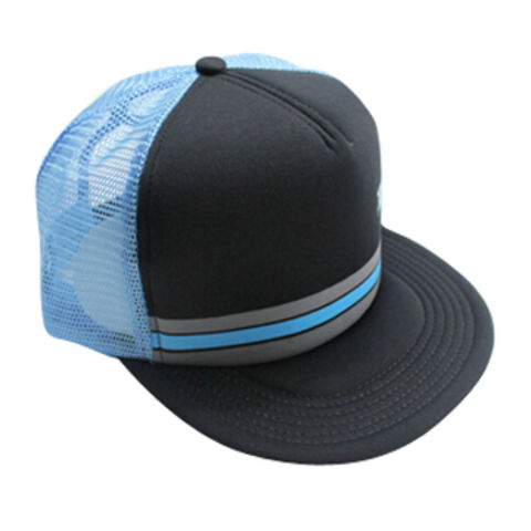 Buy Wholesale China Blank Trucker Hat, Classic Black And White, Mesh Fabric Back & Trucker Cap ...