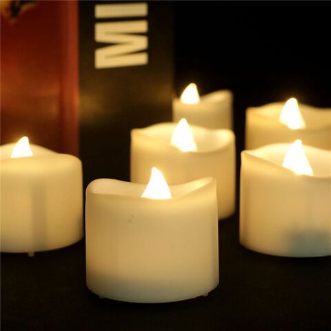 24 Fake Led Candles Flameless Flickering Votive Tea Lights Candles Bulk ...