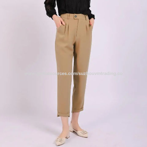 Pantalones conicos online mujer