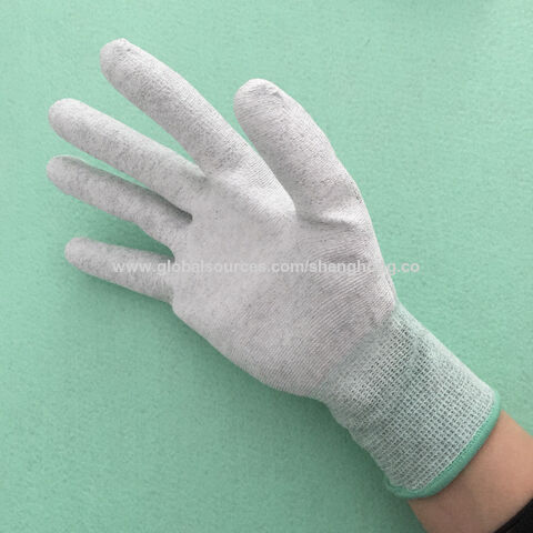 4 Pairs Safety Work Gloves Thin PU Coated Palm Industrial High Performance  XL