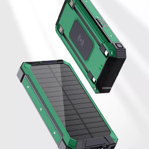 Buy China Wholesale Solar Wireless Fast Charging Power Bank 4 Charging ...