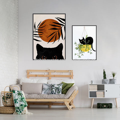 Peinture décorative pour animaux de dessin animé, décoration pour animaux de compagnie, murale d'animaux à la mode, peinture à suspendre DIY for sale at factory direct price