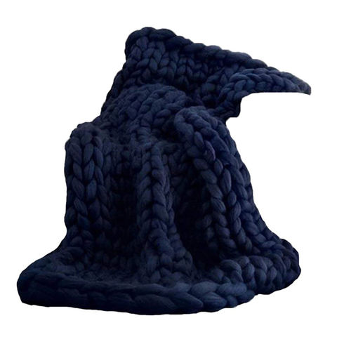 Buy Wholesale China Handmade Knitted Blanket New Super King Size Chunky