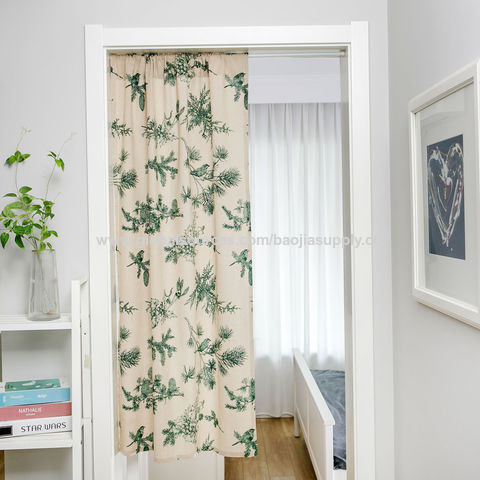 Buy Wholesale China Door Curtain Green Pine Print Garden Hanging ...