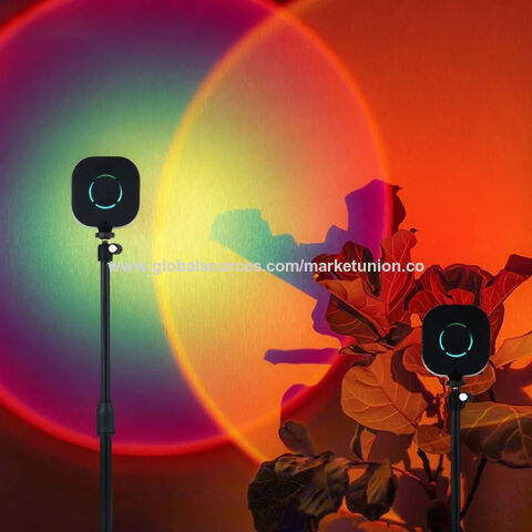 مصباح LED بإضاءة جو غروب الشمس لغرفة النوم، حامل مصباح غروب الشمس صغير for sale at factory direct price