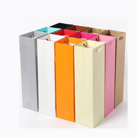 Buy Wholesale China Single Bottle Wine Paper Bag Custom Logo Printing ...