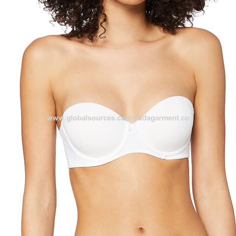 Spring Summer Strapless Bras Anti-slip Design Push Up Strapless