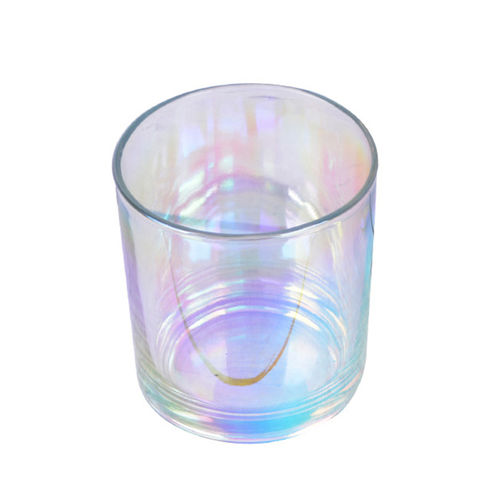 8oz 10oz Rose Gold Pink Blue White Iridescent Glass Candle Jars for Scented  Candle - China Iridescent Glass Candle Jars and Luxury Candle Jars price