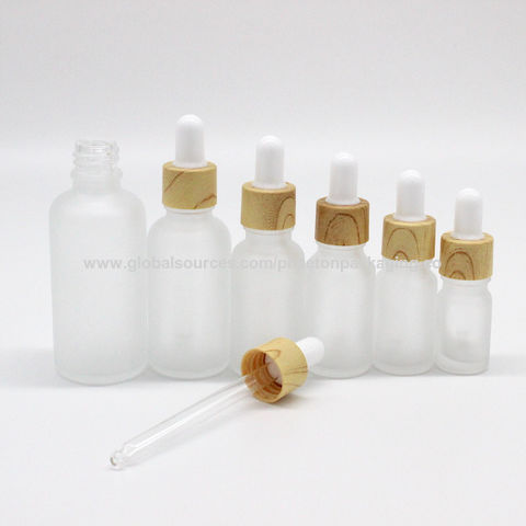 Custom Printing Glass Dropper Bottle 15ml Cosmetic Small Amber Essential  Oil Packaging