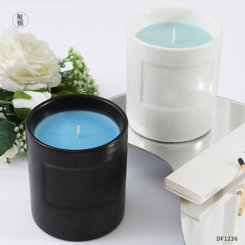 Buy Wholesale China Diy Logo Ceramic Candle Cups White Porcelain