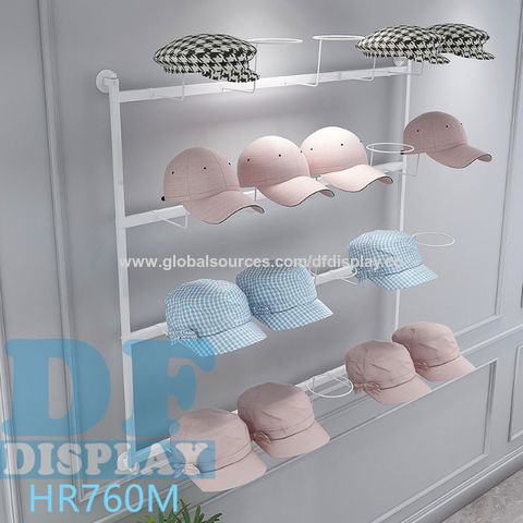 Buy Wholesale China Metal Baseball Cap Display Wall Mounted Hat Rack ...