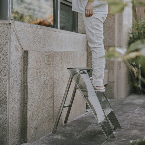 Three step folding online ladder