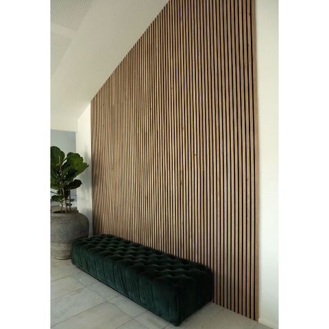 Soundproofing Natural Wooden Veneer Strips Wood Slats Acoustic Wood Wool  Panel for Wall and Ceiling - China Wooden Veneer, Pet Felt Backing