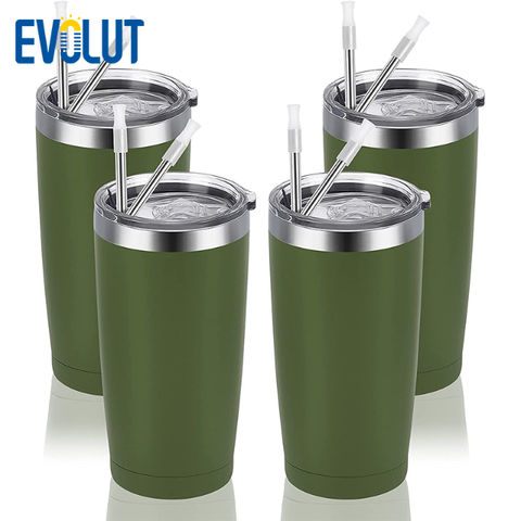 Buy Wholesale China 20oz Insulated Coffee Cup Stainless Steel Straight ...