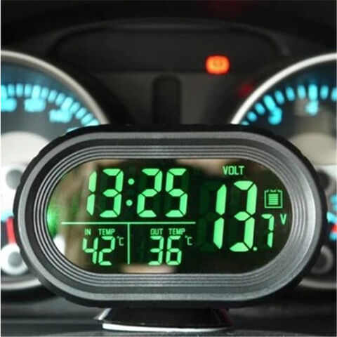 Reloj Electrónico para Coche, Termómetro Luminoso Digital para Automóvil - Pantalla LED para Interior de Vehículo for sale at factory direct price