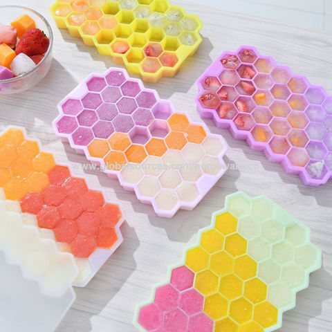 Ice tray mould Homemade Ice Cubes Food grade silicone baby food supplement  freezer small frozen ice cube ice mold silicone molds