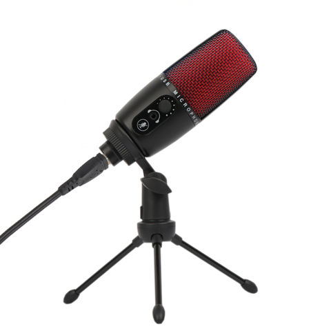Micrófono de condensador USB RGB para uso con cable, juegos móviles, computadoras de voz, grabaciones dedicadas for sale at factory direct price