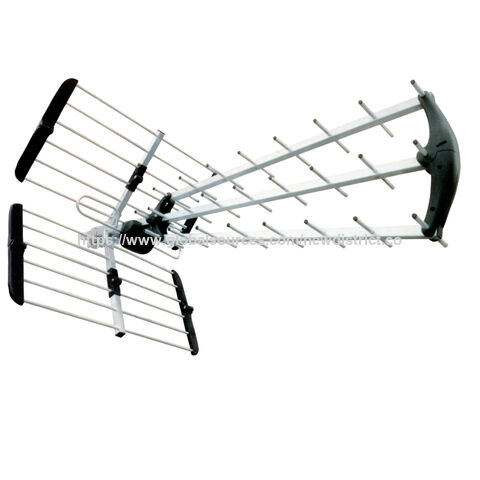 منفذ المصنع هوائي عالي الكسب مدمج ثلاثي الطي سهل التجميع طقم هوائي مرشح 4G UHF VHF هوائي تلفزيون رقمي خارجي for sale at factory direct price