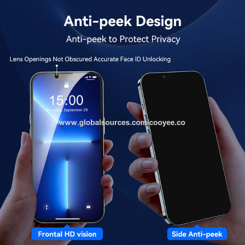 3D Privacy Black Screen Protector For IPhone 15 Pro Max 13 11 Pro Max X XS  Max 13 Mini 13pro Anti-peeping Glass Protector Flim