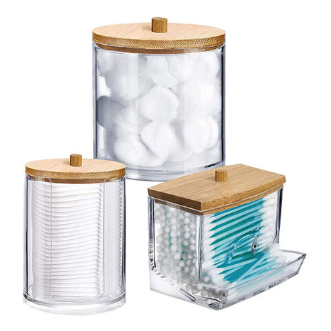 Buy Wholesale China Clear Cotton Swabs Desktop Storage Box Acrylic ...