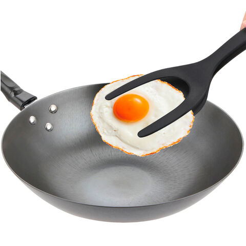 Espátulas volteadoras de huevos, pasteles y pizzas - Utensilios de silicona antiadherente de grado alimenticio para panqueques