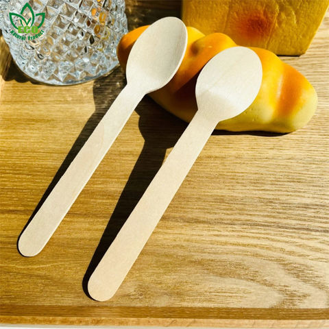 Cucharita De Madera Para Postre  10,5 Cm / Caja X 10.000 Uds