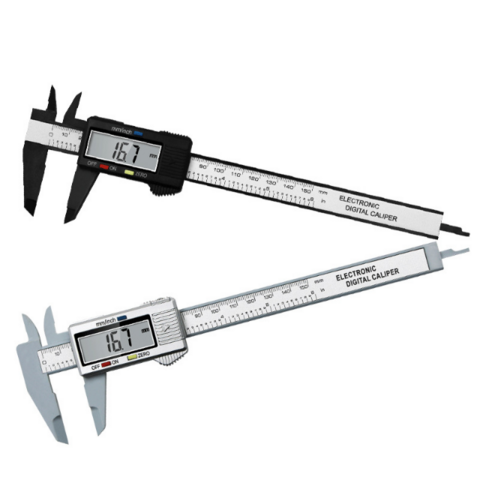 Calibrador Vernier Digital Electrónico de Plástico de Alta Resistencia 0-150mm para Medición de Diámetro Interior y Exterior