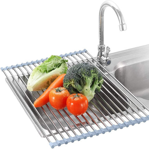 Roll Up Dish Drying Rack Over The Sink For Kitchen Sink Drying Rack ...