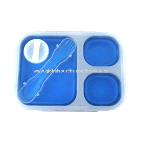 Buy Wholesale China Silicone Collapsible Lunch Box & Silicone Lunch Box