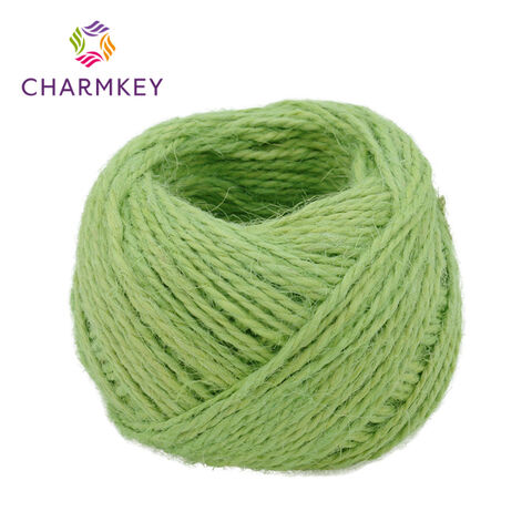 Fabricante de hilo de yute de 1 mm y 2 mm teñido naturalmente y personalizado for sale at factory direct price