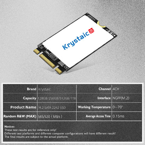 KingSpec M.2 SATA SSD, 256GB 2242 SATA III 6Gbps Internal M.2 SSD,  Ultra-Slim NGFF State Drive for Desktop/Laptop/Notebook (2242, 256GB)