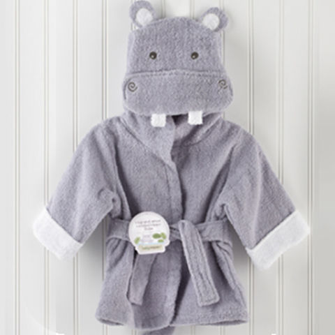 Terry hooded robe