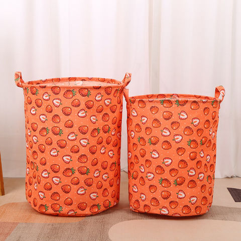 Large Cotton Folding Cloth Storage Basket Handle Round Laundry Bucket -  China Laundry Baskets and Hamper price