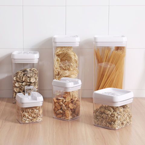 Plastic Airtight Food Container Storage Box For Kitchen Pantry, Grain, And  Snack, Refrigerator, Set Of Containers For Food Storage