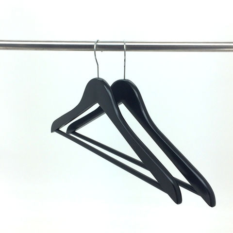 Cherry Color Wooden Thick Hanger for Heavy Duty Clothes