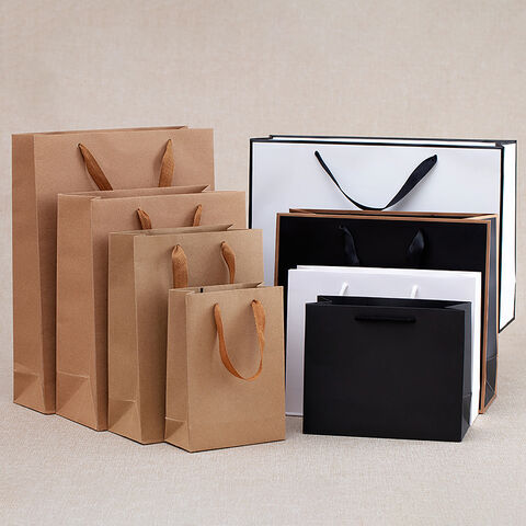 100 Brown Paper Bags, Kraft Paper Bag, Small Paper Gift Bag, Photo