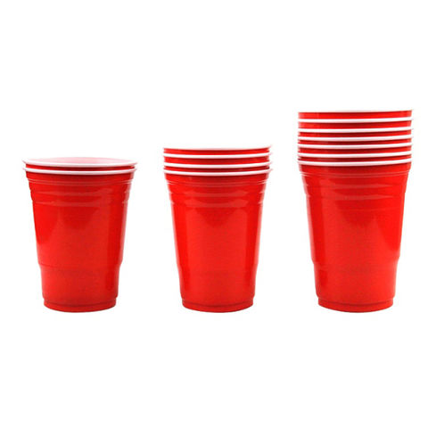 Gobelets Rouges Réutilisables Pour Fête - 12oz Ou 16oz, Parfaits Pour Beer Pong