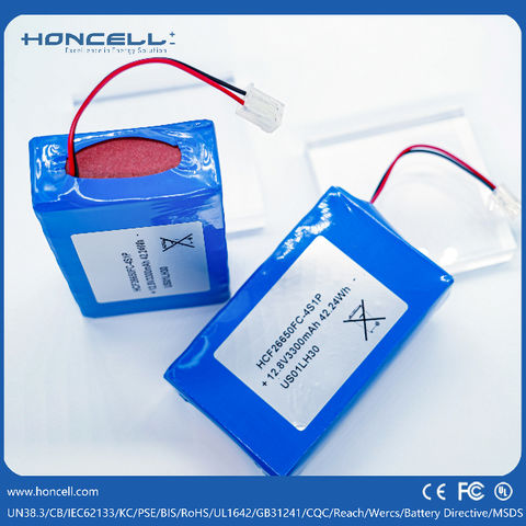 Buy Wholesale China Lifepo4 12.8v 3300mah 42.24wh 26650 Battery Pack ...