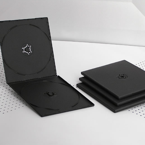 Buy Wholesale China Short Spine Double Black Square 7mm Vcd Case China ...