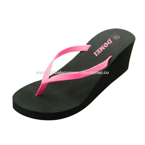 Sandales à talons hauts pour femmes, mules d'été à lanières, tongs de haute qualité - Vente en gros for sale at factory direct price