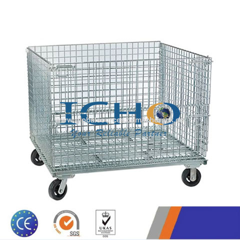 Buy Wholesale China Heavy Duty Storage Cage Welded Wire Mesh Container ...