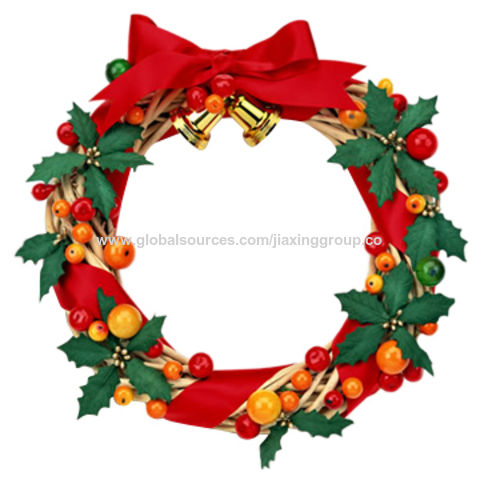 Buy Wholesale China Christmas Wreath, 50cm Size, Recycle And Durable