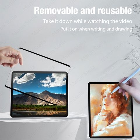 Removable Magnetic Like Paper Screen Protector Film for iPad 10.2 7 8 9 10th  generation 2022 Pro 11 12.9 iPad Air 4 5 Mini6 Film - AliExpress