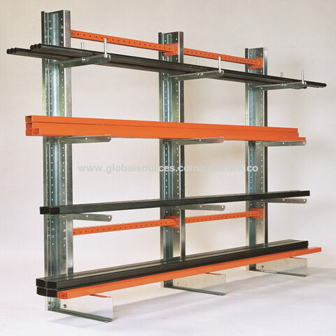 Heavy duty warehouse storage cantilever pipe rack for steel